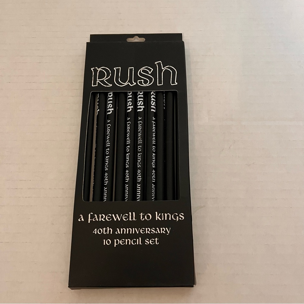 Rush A Farewell To Kings 40th Anniversary 10 Pencil Set Black & White 2017